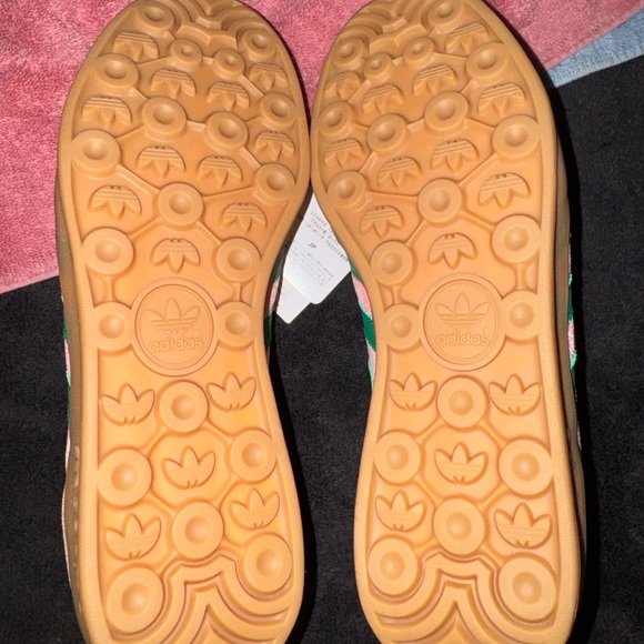 adidas Gazelle Indoor Pink Green Sneakers Women’s Size 7.5 NEW Retro OG Suede - Picture 4 of 4